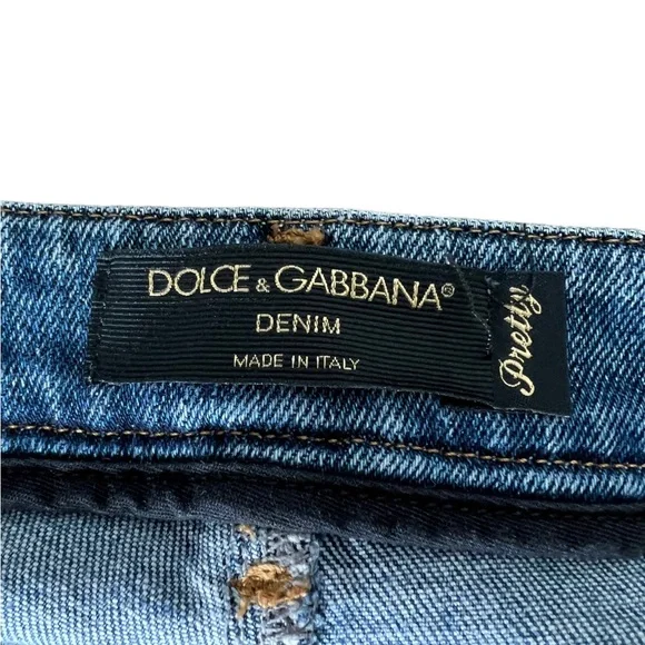 Mint ⭐️ Dolce&Gabbana Women’s Logo Mid-rise Jeans Sz 42/ 6US